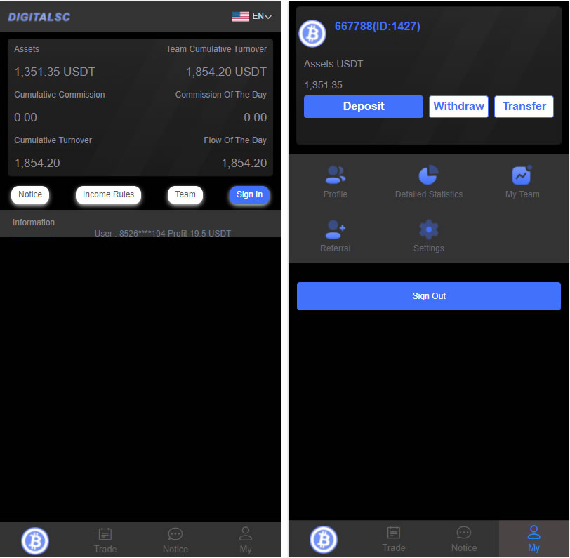 【会员免费】双语言版虚拟币投资系统 USDT充值源码-源码博士