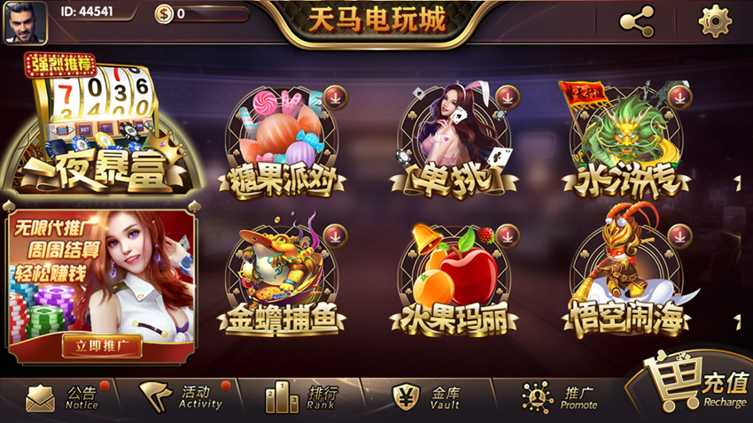 【钻石会员免费】全新天马电玩运营版本-源码博士